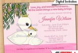 Swan Princess Baby Shower Invitations Swan Princess Baby Shower Invitations Pink Swans Girl Girls