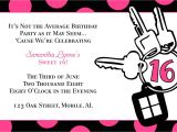 Sweet 16 Party Invitation Templates Free Free Templates for Birthday Invitations Drevio