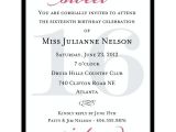 Sweet 16 Party Invitation Templates Free Sweet Sixteen Invitation Wording Template Resume Builder