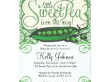 Sweet Pea Baby Shower Invitations Sweet Pea Baby Shower Invitation 5" X 7" Invitation Card