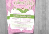 Sweet Pea Baby Shower Invitations Sweet Pea Baby Shower Invitations Custom Colors Printable