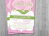 Sweet Pea Baby Shower Invitations Sweet Pea Baby Shower Invitations Custom Colors Printable