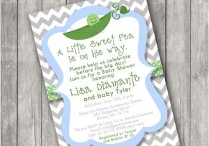 Sweet Pea Baby Shower Invitations Sweet Pea Pod Baby Shower Invitations Invite Printable