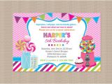 Sweet Shop Birthday Party Invitations Sweet Shoppe Birthday Party Invitation Candy by Honeyprint