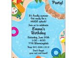 Swim Party Invites Backyard Pool Party Invitations Paperstyle