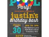 Swim Party Invites Pool Party Chalk Invitations Paperstyle