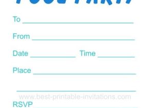 Swim Party Invites Printable Pool Party Invitation