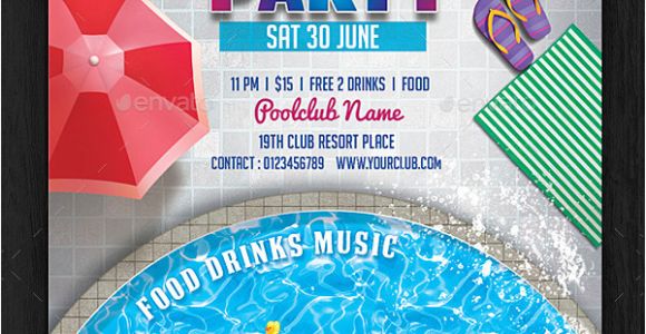 Swimming Party Invitation Template 33 Printable Pool Party Invitations Psd Ai Eps Word