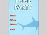 Swimming Party Invitation Template Free Free Pool Party Invitation Templates Cimvitation