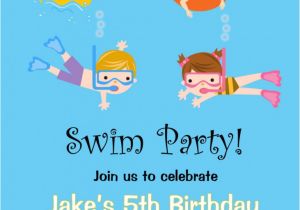 Swimming Party Invitation Template Free Printable Birthday Pool Party Invitations Drevio