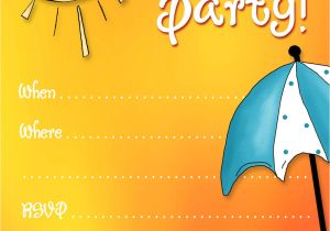 Swimming Party Invitation Template Free Printable Party Invitations Summer Pool Party Invites