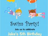 Swimming Party Invitations Templates Free Free Printable Birthday Pool Party Invitations