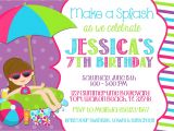 Swimming Pool Party Invitation Ideas Pool Party Invitation Wording Template Markit2d