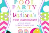 Swimming Pool Party Invitation Ideas Pool Party Invitations
