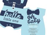 T Shirt Baby Shower Invitations Appelaing Baby Shower Invitations with Blue themed Cards