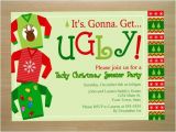 Tacky Christmas Sweater Party Invitation Wording Ugly Christmas Sweater Party Invitation Digital File