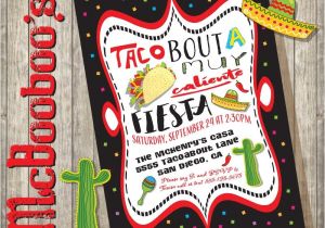 Taco Bout A Party Invitation Taco Bout A Mexican Fiesta Party Invitation with Fun and Funky