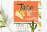 Taco Bout A Party Invitation Taco Party Fiesta Invitations Cinco De Mayo Invitations
