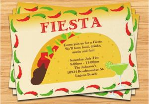 Taco Party Invitation Template Free Fiesta Taco Party Invitation