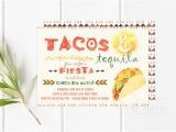 Taco Party Invitation Template Taco and Tequila Invitations Cinco De Mayo Invitations