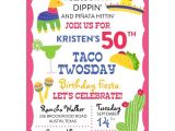 Taco Party Invitation Wording Taco Twosday Fiesta Birthday Party Invitations Paperstyle
