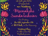 Tamil Brahmin Wedding Invitation Template Print Ready Tamil Brahmin Wedding Invite Design by