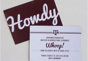 Tamu Graduation Invitations Texas A M Aggie Grad Announcement by Myownbrandofhappy On Etsy