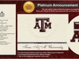 Tamu Graduation Invitations Texas A M University Graduation Announcements Texas A M