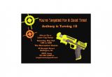 Target Birthday Party Invitations Target Laser Tag Birthday Party Invitation Zazzle