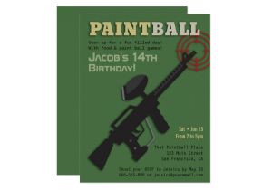 Target Birthday Party Invitations Target Paintball Birthday Party Invitations Zazzle