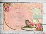 Tea Cup Bridal Shower Invitations Vintage Tea Cup Invitation for Bridal Shower by