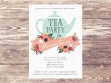 Tea Party Baby Shower Invitation Templates Printed Baby Shower Tea Party Invitation Custom