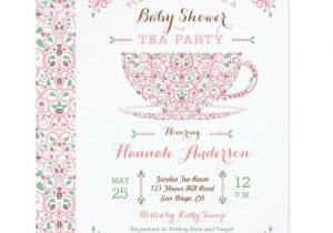 Tea Party Baby Shower Invites Baby Shower Tea Party Baby Girl Ii Invitation