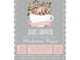 Tea Party Baby Shower Invites Floral Teacup Baby Shower Invitation Tea Party Card