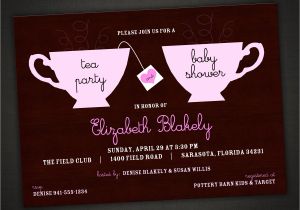 Tea Party Baby Shower Invites Tea Party Baby Shower Invitation Personalized by Idesignthat