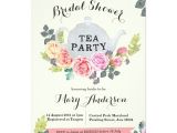 Tea Party Bridal Shower Invites Floral Tea Party Bridal Shower Invitation Zazzle Co Nz