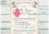 Tea Party Bridal Shower Invites Tea Party Bridal Shower Invitation Diy Digital File