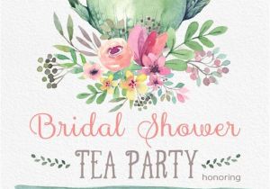 Tea Party Bridal Shower Invites Tea Party Bridal Shower Invitation Templates Party Xyz