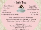 Tea Party Fundraiser Invitation formal High Tea Fundraiser Beagles Co Za