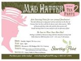 Tea Party Fundraiser Invitation Mad Hatter Tea Party Invitation Charity Fundraiser Mad