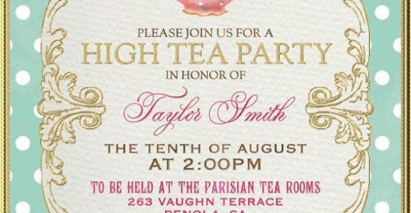 Tea Party Invitation Ideas 25 Best Ideas About High Tea Invitations On Pinterest