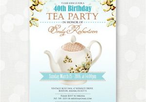 Tea Party Invitation Ideas for Adults 6 Best Of Printable Adult Birthday Party