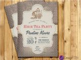 Tea Party Invitation Ideas for Adults Adult Tea Party Invitation for Woman High Tea Party