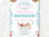 Tea Party Invitation Ideas for Adults Birthday Invitation Tea Party Adult Girl Birthday Invite
