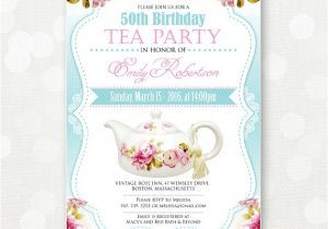 Tea Party Invitation Ideas for Adults Birthday Invitation Tea Party Adult Girl Birthday Invite