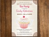 Tea Party Invitation Ideas for Adults Birthday Tea Party Invitation Girl Adult Birthday by Ameliy