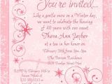 Tea Party Invitation Ideas for Adults Winter Chic Tea Party Invitation Snowflakes soft Pink