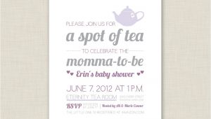 Tea Party themed Baby Shower Invitations Tea Party Bridal Shower Invitation Baby Shower Invitation