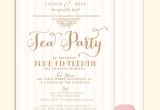Tea themed Bridal Shower Invitations Bridal Shower Tea Party Invitations