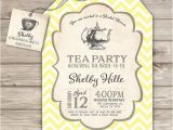 Tea themed Bridal Shower Invitations Bridal Tea Party Bridal Shower Invitations Yellow theme Party